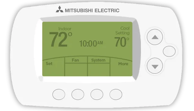 Wall-Mounted Wireless Control - Mitsubishi Ductless