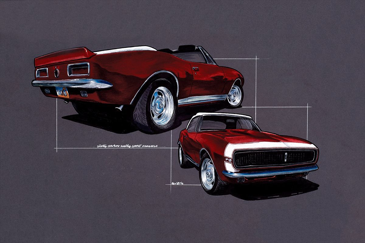 Red Car Art — Payson, UT — Ritch Designs