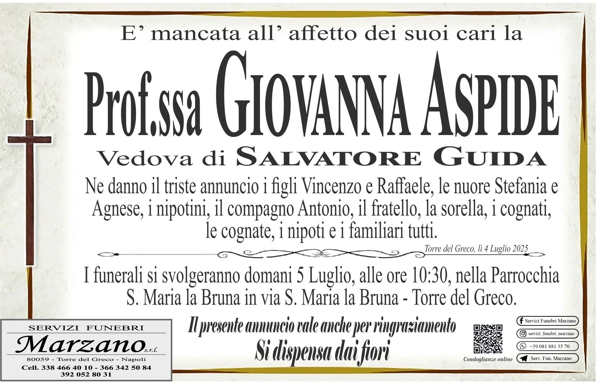 Prof.ssa Giovanna Aspide