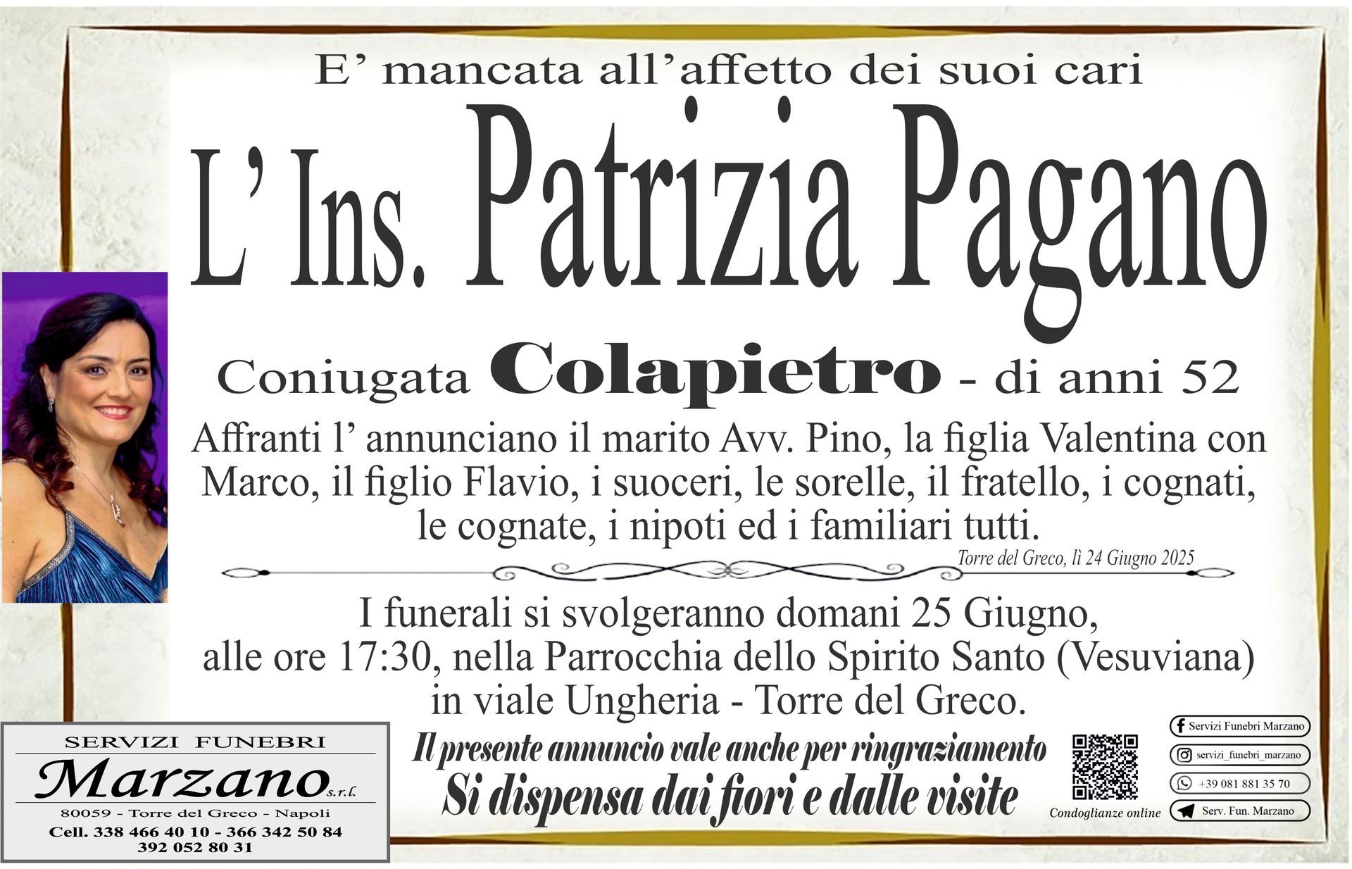 L' Ins. Patrizia Pagano