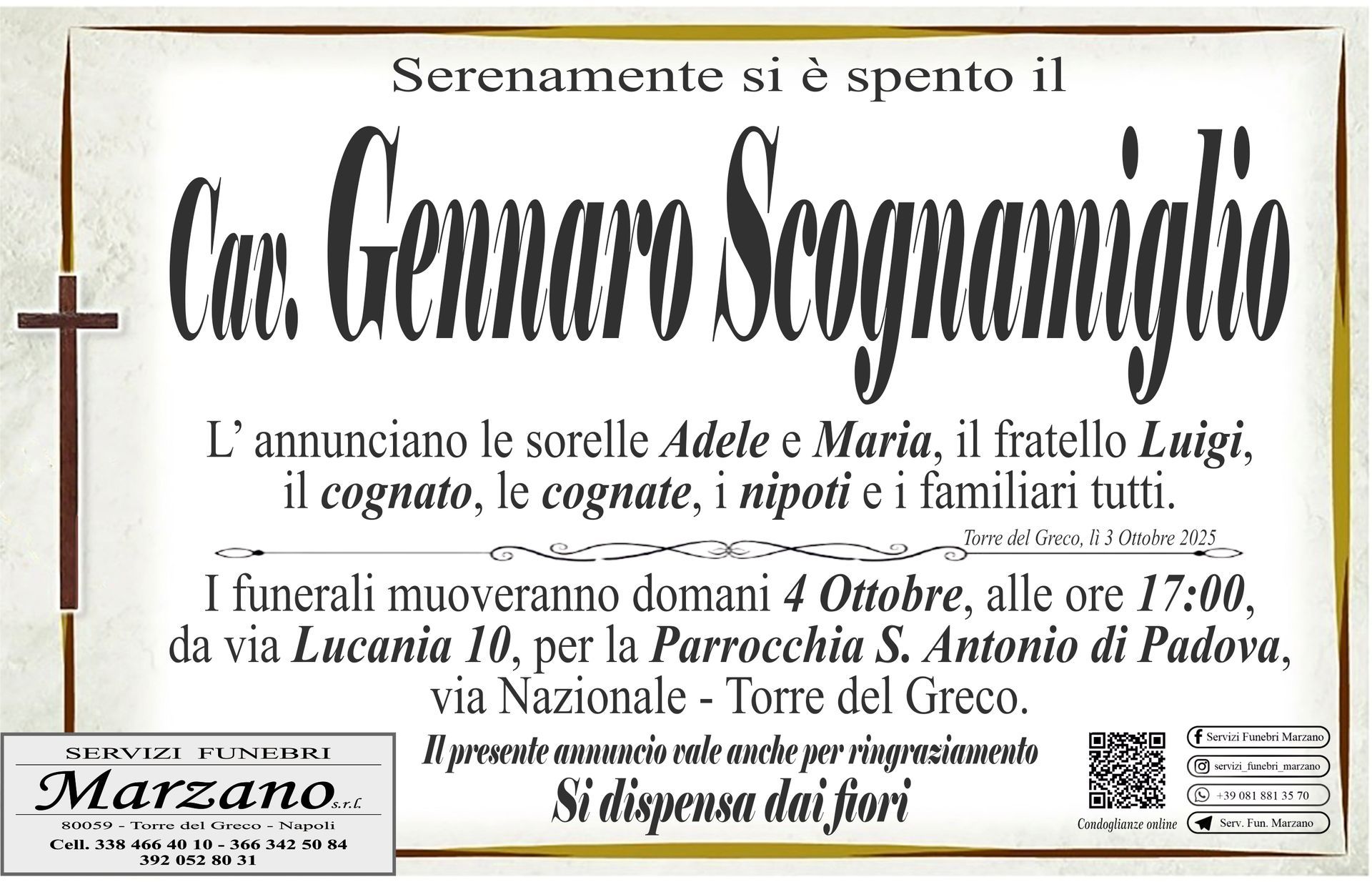 Cav. Gennaro Scognamiglio