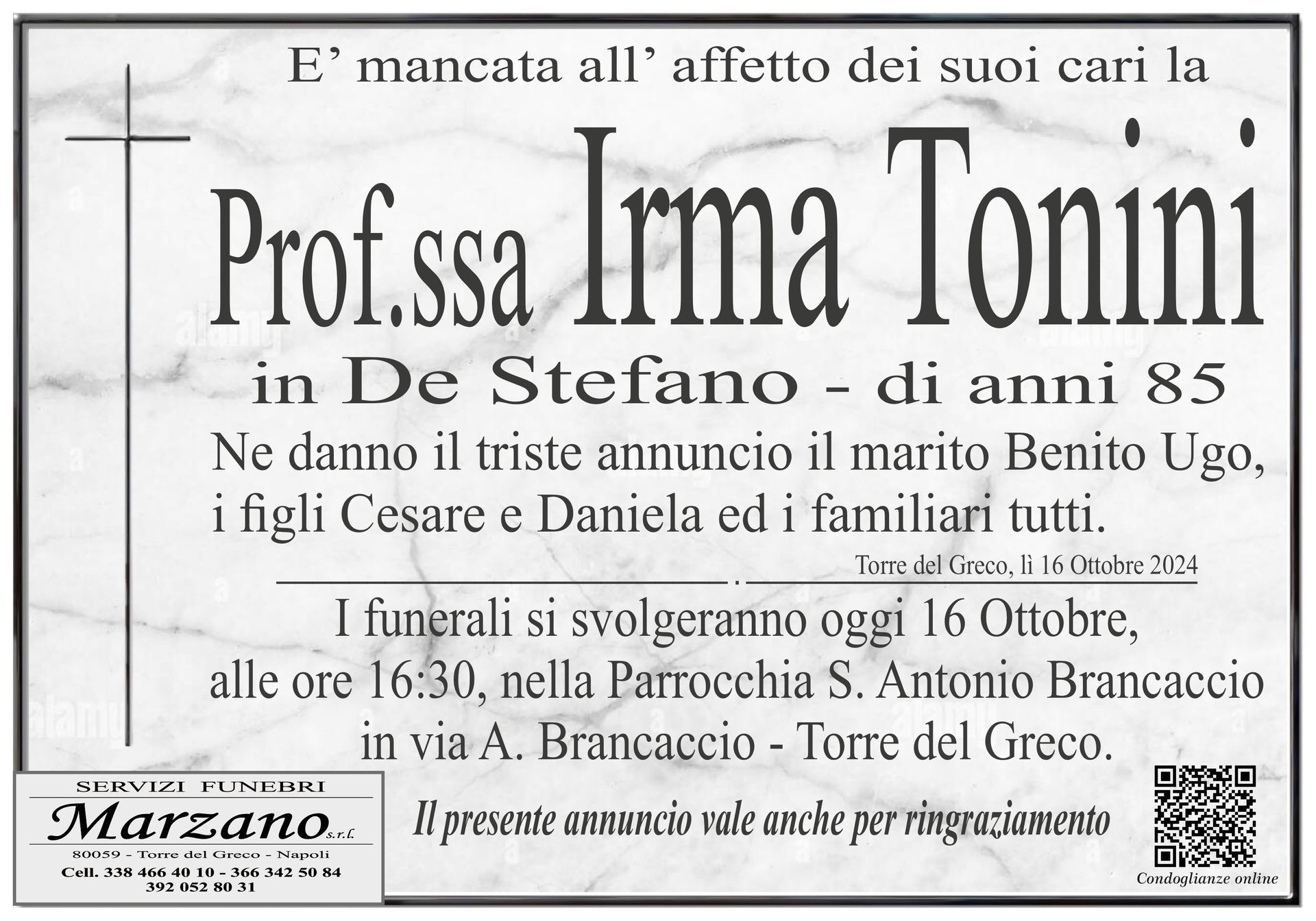 Prof.ssa Irma Tonini