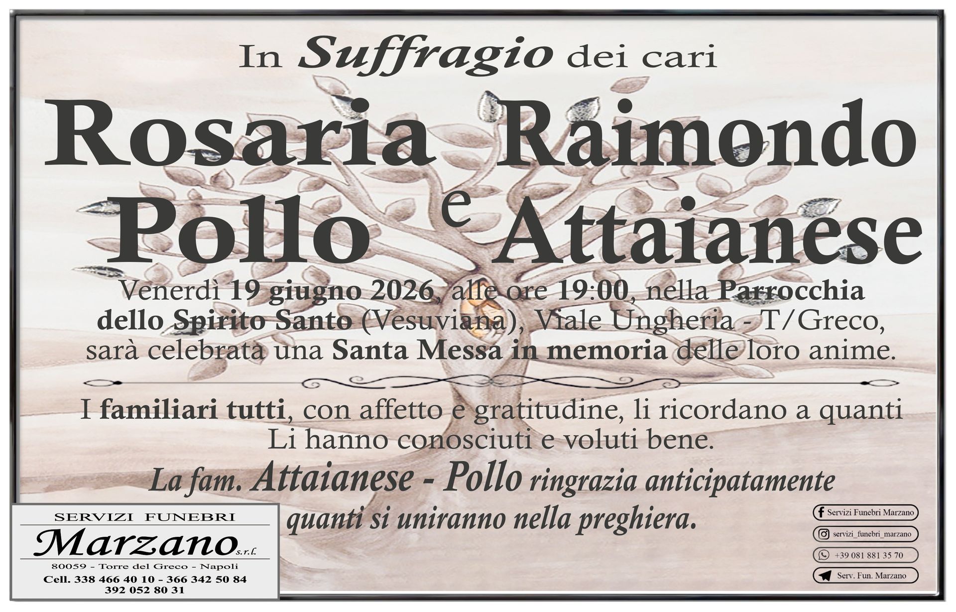 Rosaria Pollo e Raimondo Attainese