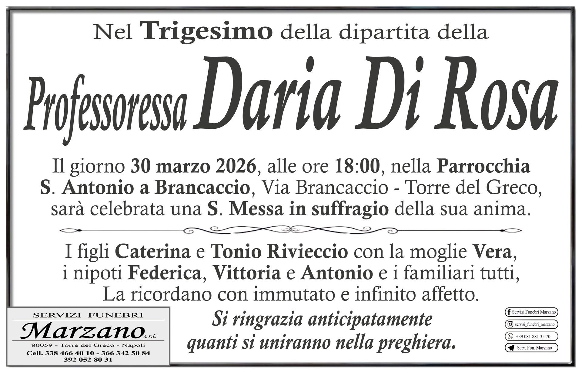 Prof.ssa Daria Di Rosa