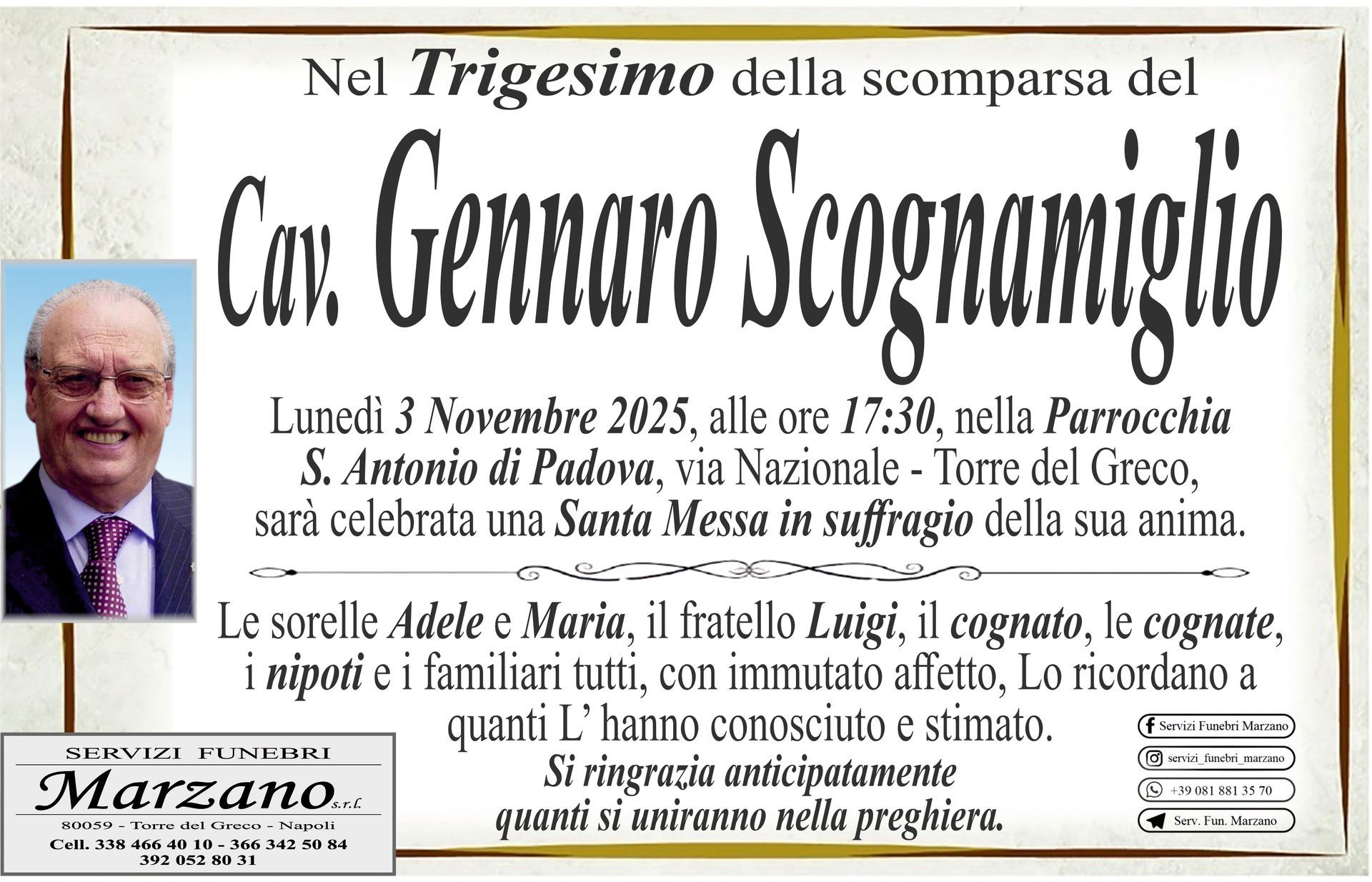 Cav. Gennaro Scognamiglio