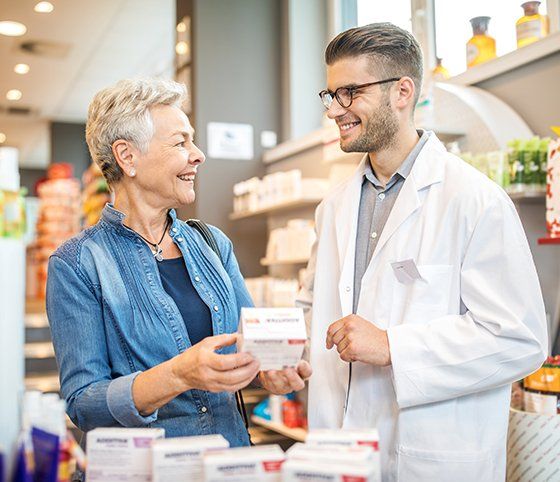 Customer Consulting Medicine with Pharmacist — Crete, NE — Ken's Pharmacy