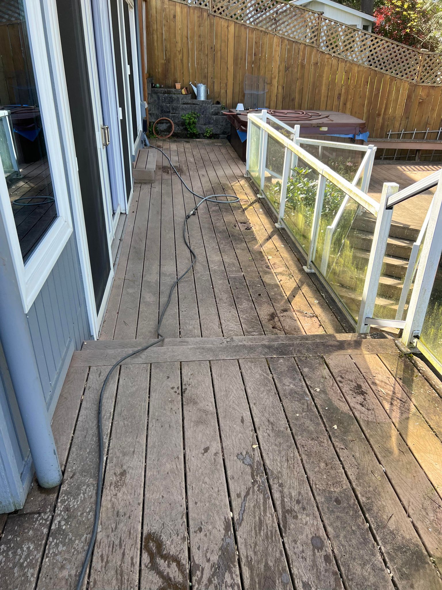 Pressure washing