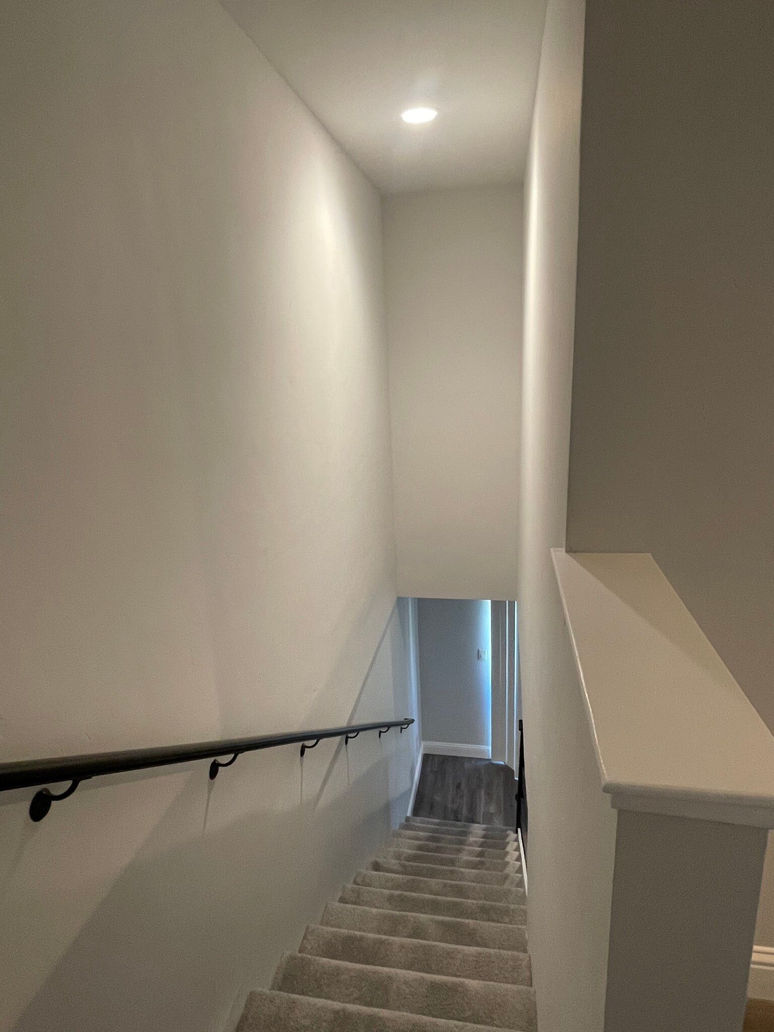 A staircase leading up to the second floor of a house.