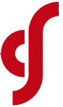 Logo stilizzato rosso; lettera 