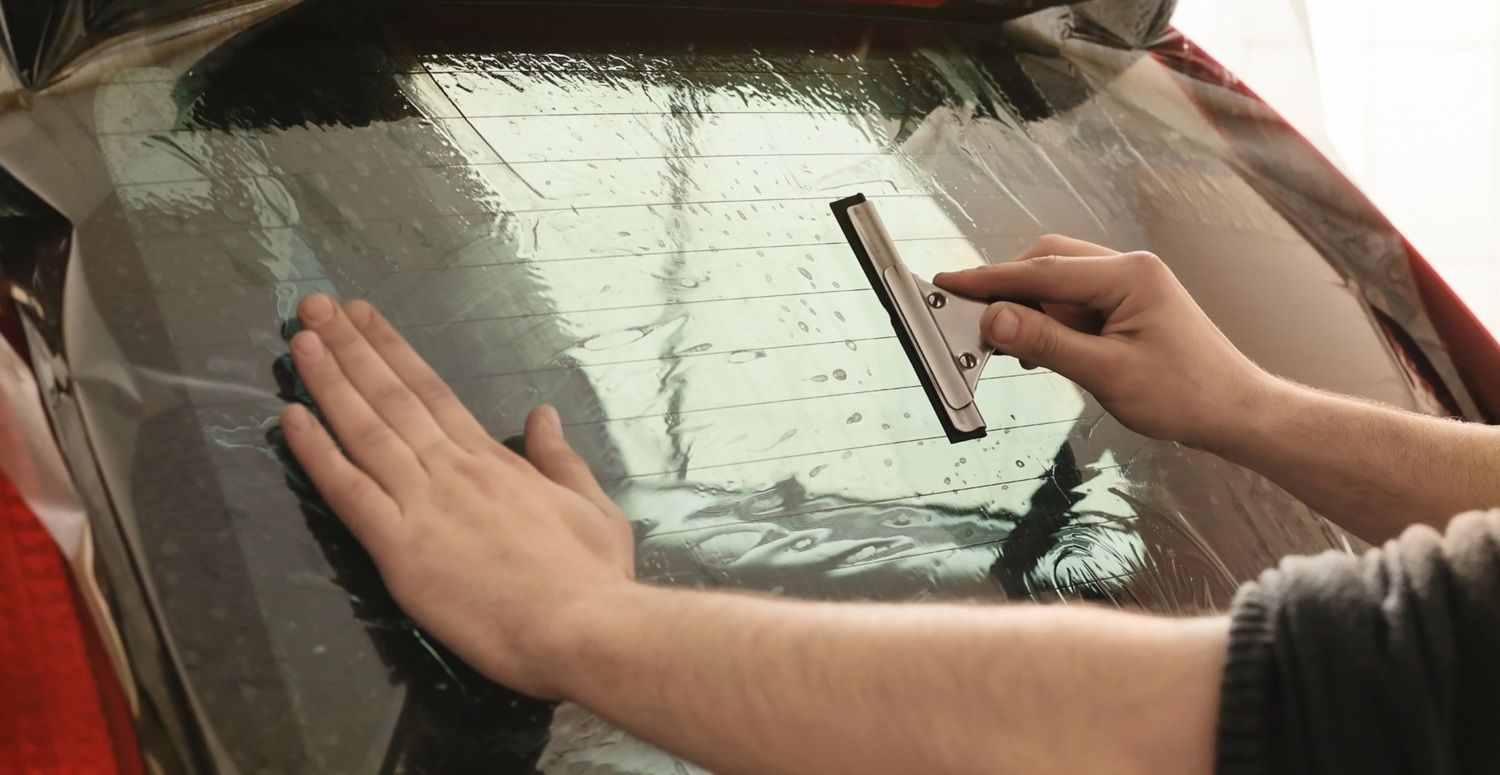 Professional window tinting installation