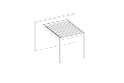 pergola bioclimatica addossata