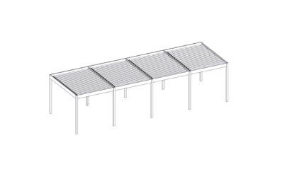 pergola bioclimatica multipla