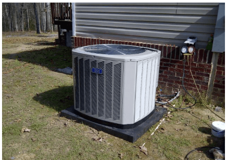 HVAC unit outside of house — Polkton, NC — Austin's Mechanical Service, Inc