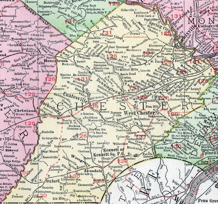 Chester County Map