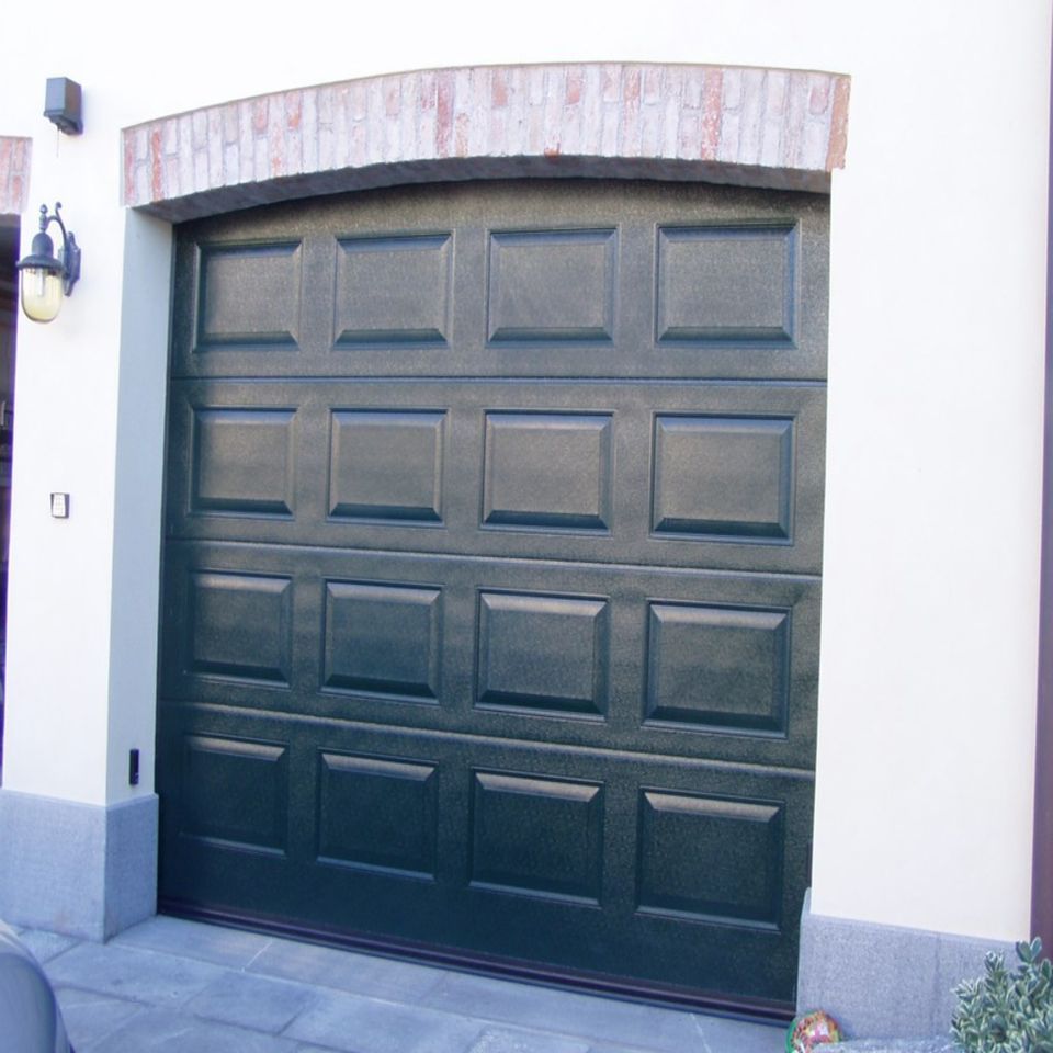 porta cancello verniciato verde