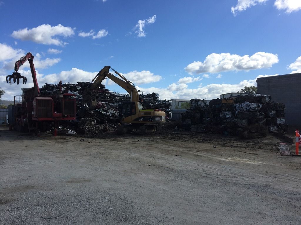 Cars in Scrapyard after Auto Wreck