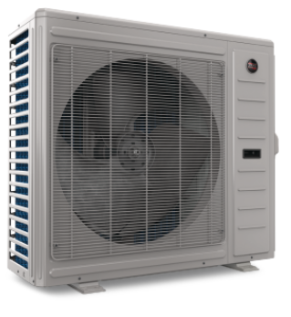 A picture of a bryant air conditioner on a white background.