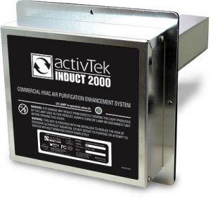 An activek induct 2000 commercial hvac air purification enhancement system