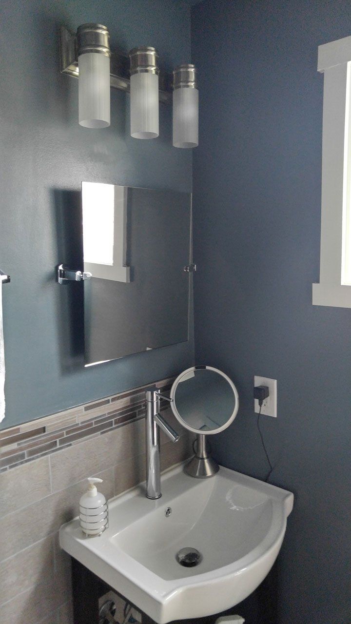 Modern bathroom sink and mirror design — Jacksonville, FL — Spriggs Drafting