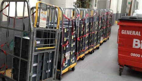 carts for transporting mails