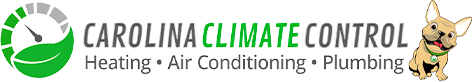 The logo for carolina climate control heating air conditioning and plumbing