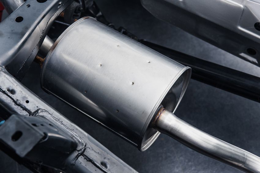 A Close Up of a Stainless-Steel Exhaust Pipe — Regen NT in Holtze, NT