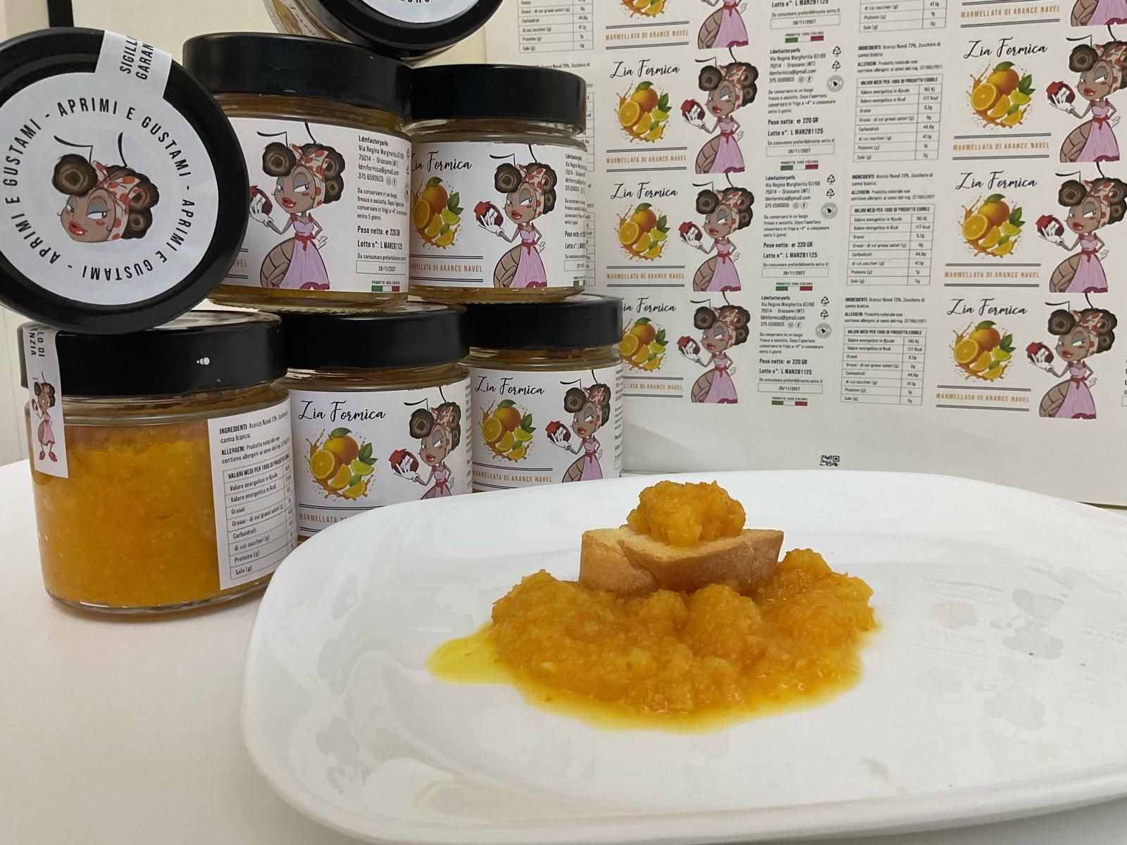 confettura di arancia da assaggiare