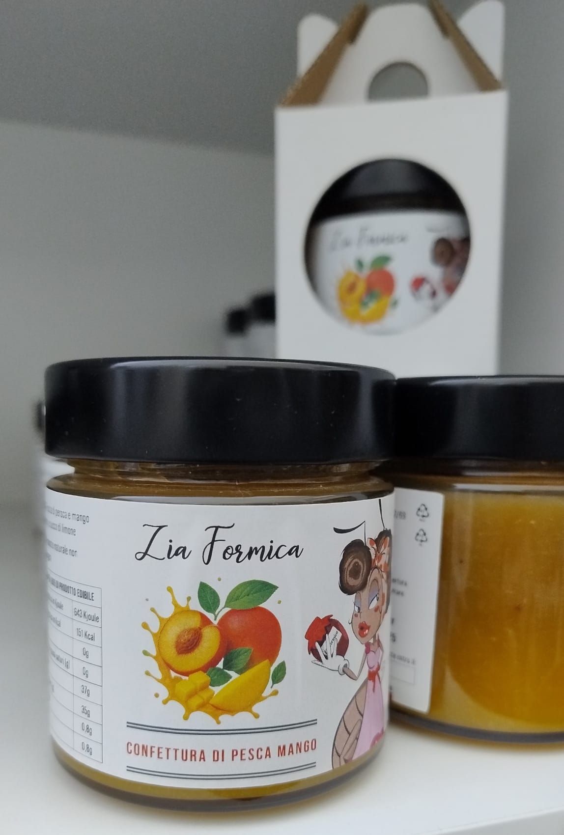 Confettura di pesca e mango