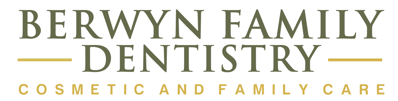 Berwyn Family Dentistry logo. Text in dark green: 