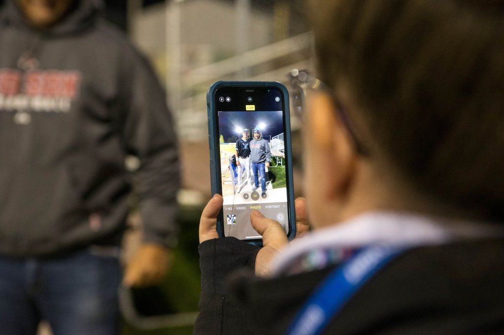 Taking a Photo with a Player — Spearfish, SD — Spearfish Sasquatch Baseball