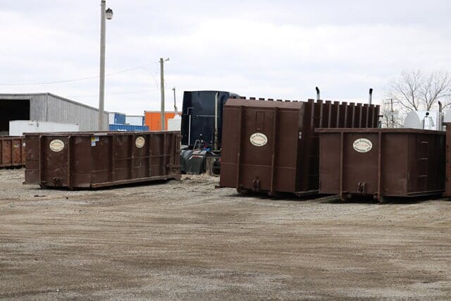Garbage Cans with Trash — Plato Center, IL — Ray Schrieber Disposal
