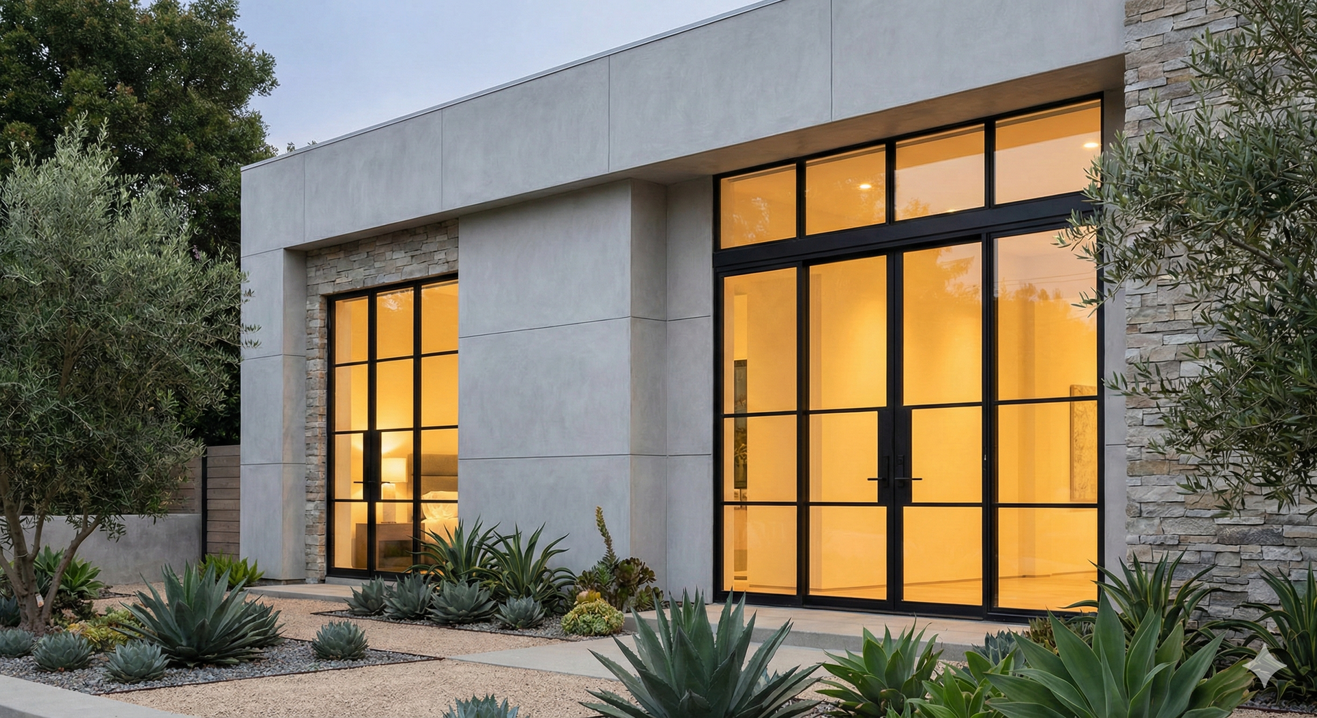 Metal Windows Fire Resistant Homes Residential Custom Build