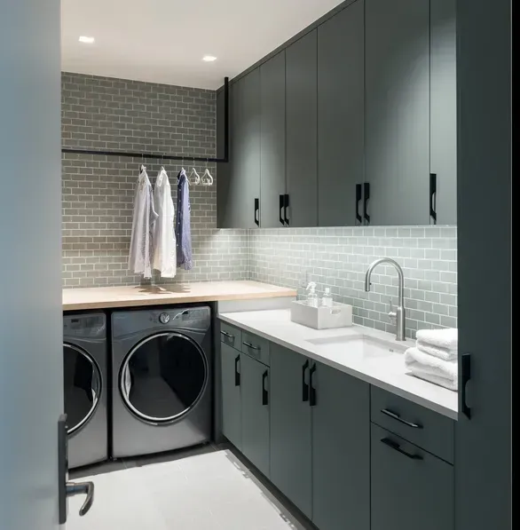 Los Feliz Mudroom Laundry Custom Build Renovation