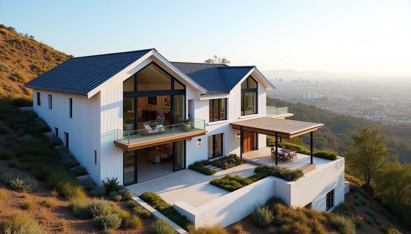 A large swimming pool with a view of a city at night
