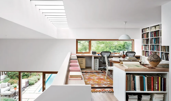 Mid Century Home Office Build Renovation