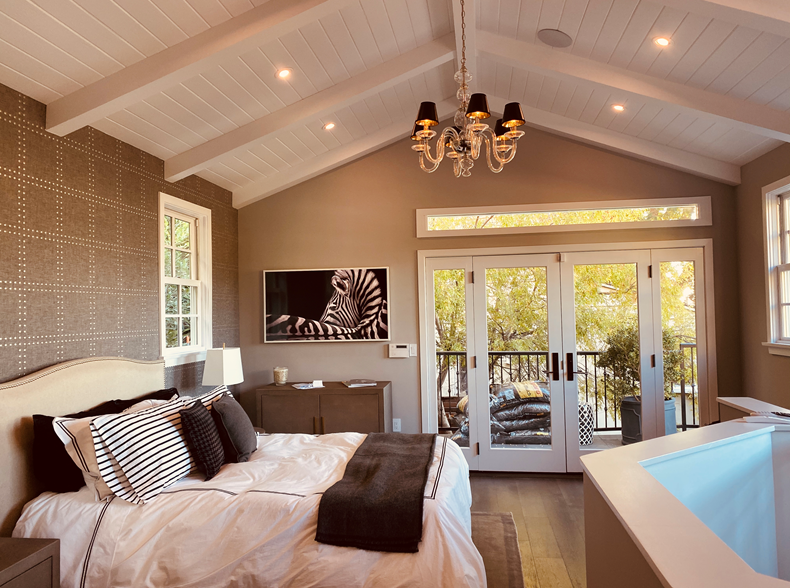 Master Bedroom Vaulted Ceiling Design Custom Remodel