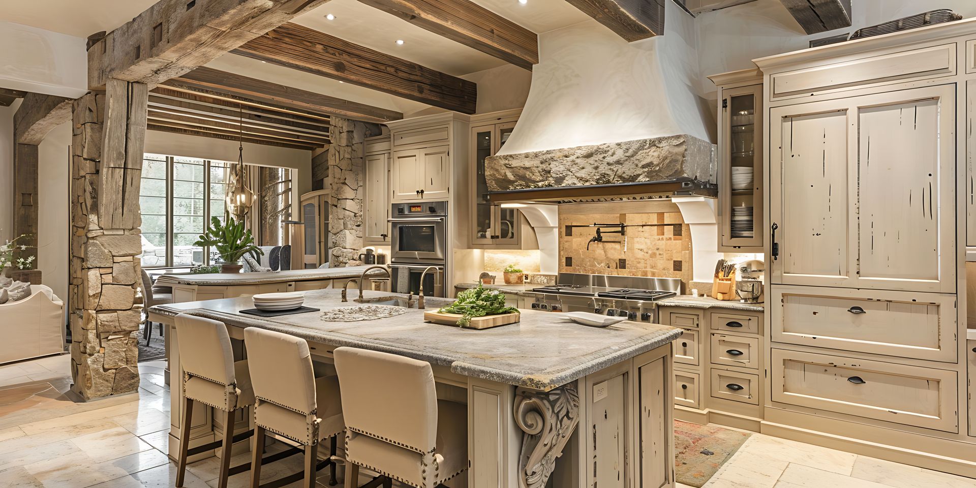A kitchen with gray cabinets and a white farmhouse sink.