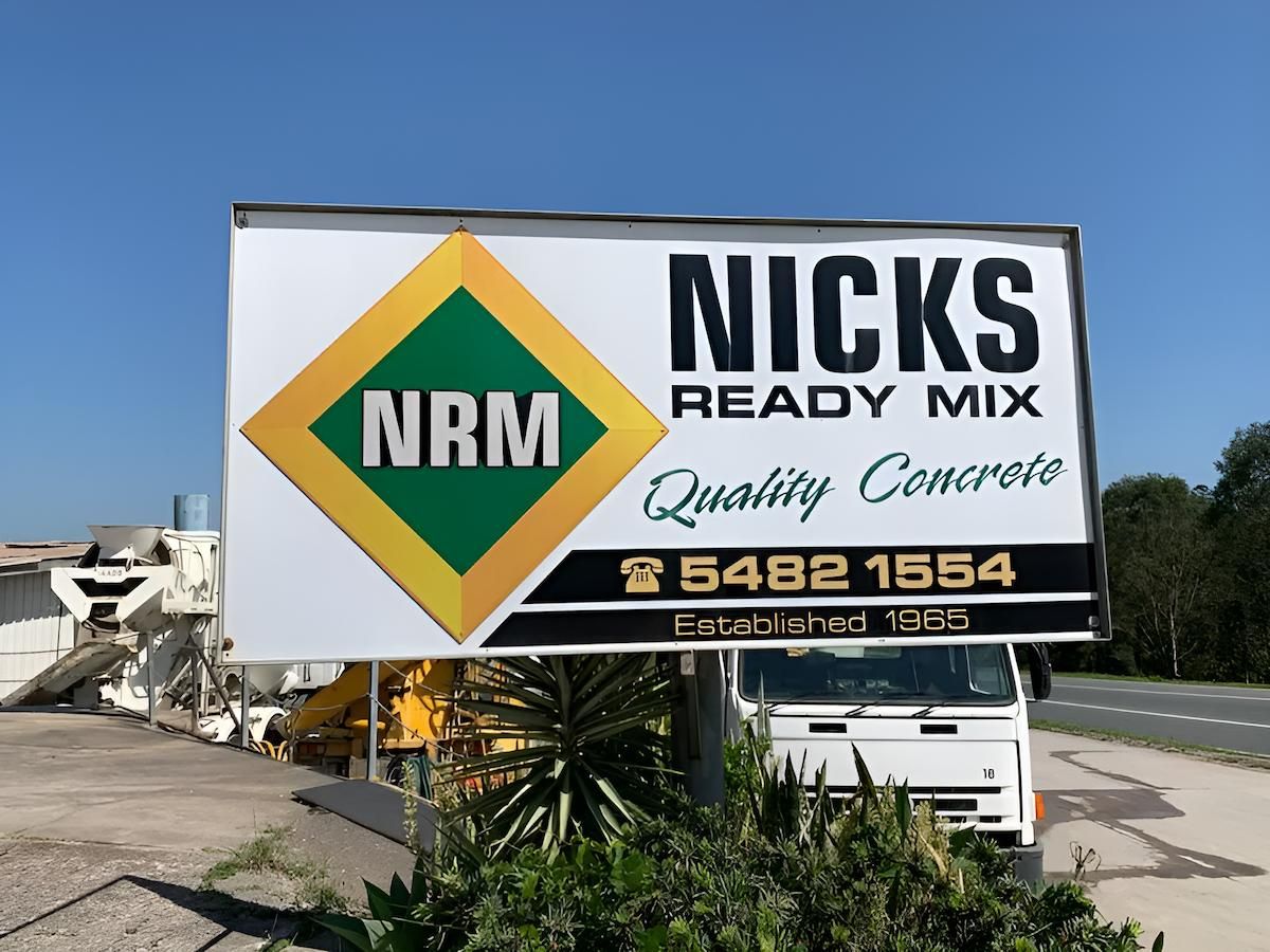 A Sign for Nicks Ready Mix Quality Concrete — Nicks Readymix in Monkland, QLD