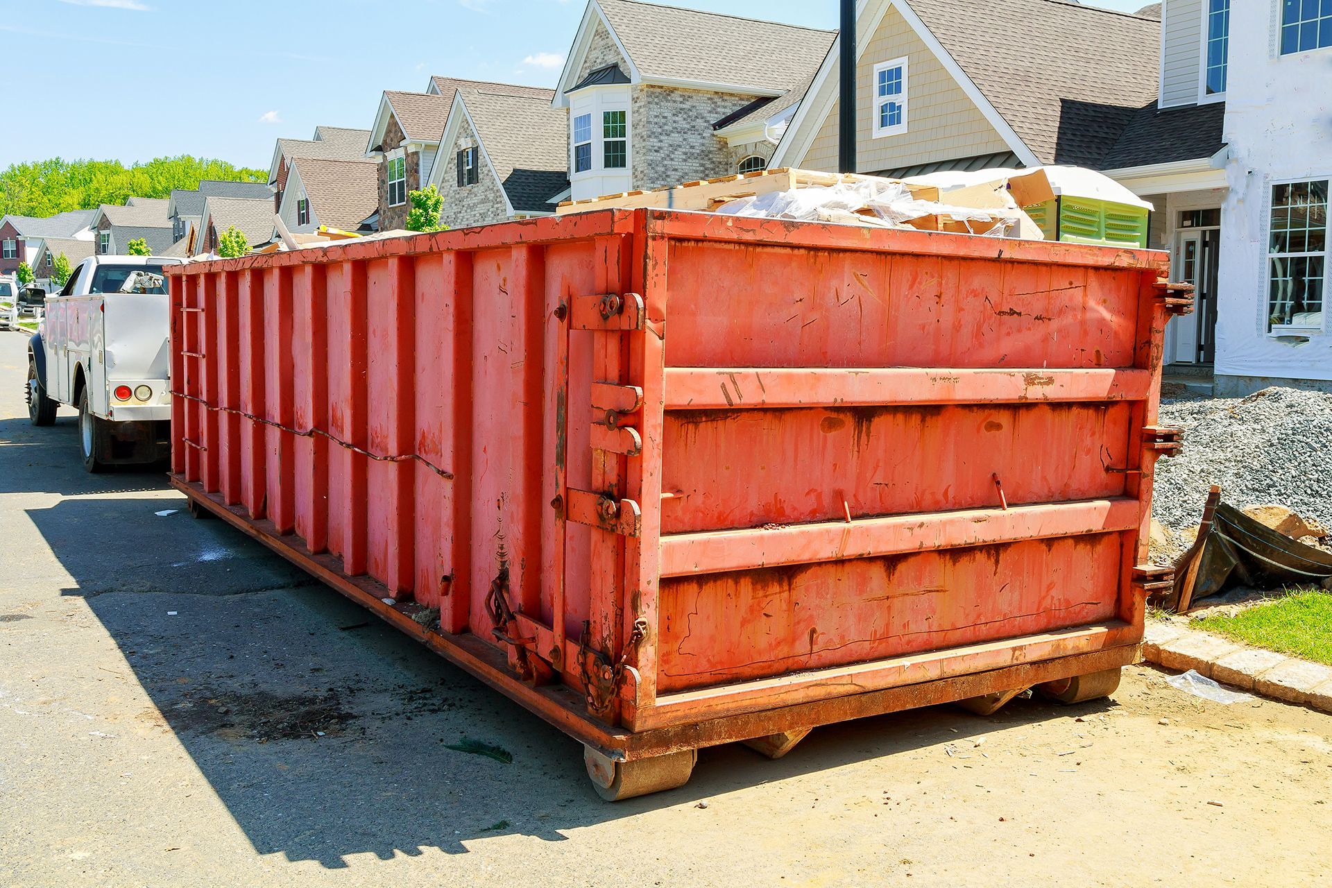 Dumpster in Residential Area