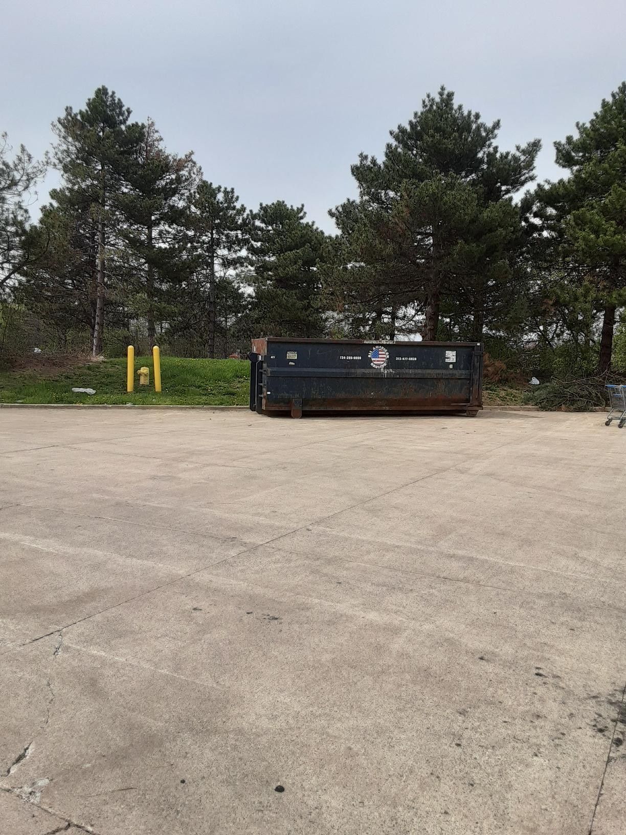 Rental Dumpster Delivery at Walmart Dearborn, MI