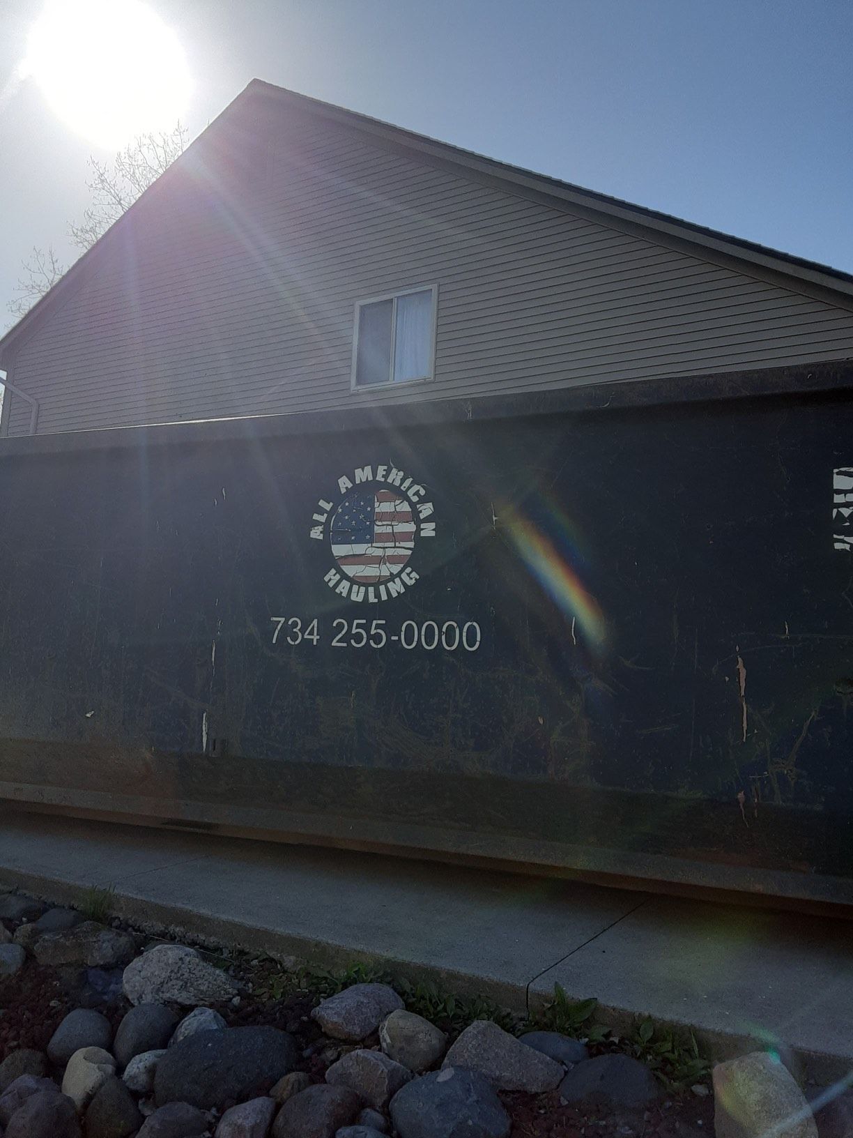 All American Hauling Dumpster in Belleville, MI