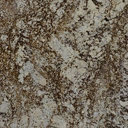 Close-up of mottled gray, brown, and cream stone or granite texture