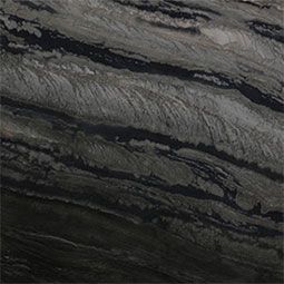 Dark gray and black veined stone texture with layered marbling