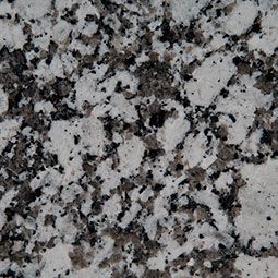 Close-up of gray granite with black and white speckled pattern