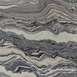 Gray, white, and black wavy stone-like marble pattern