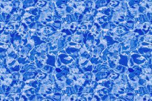 A close up of a swimming pool with a blue and white pattern.