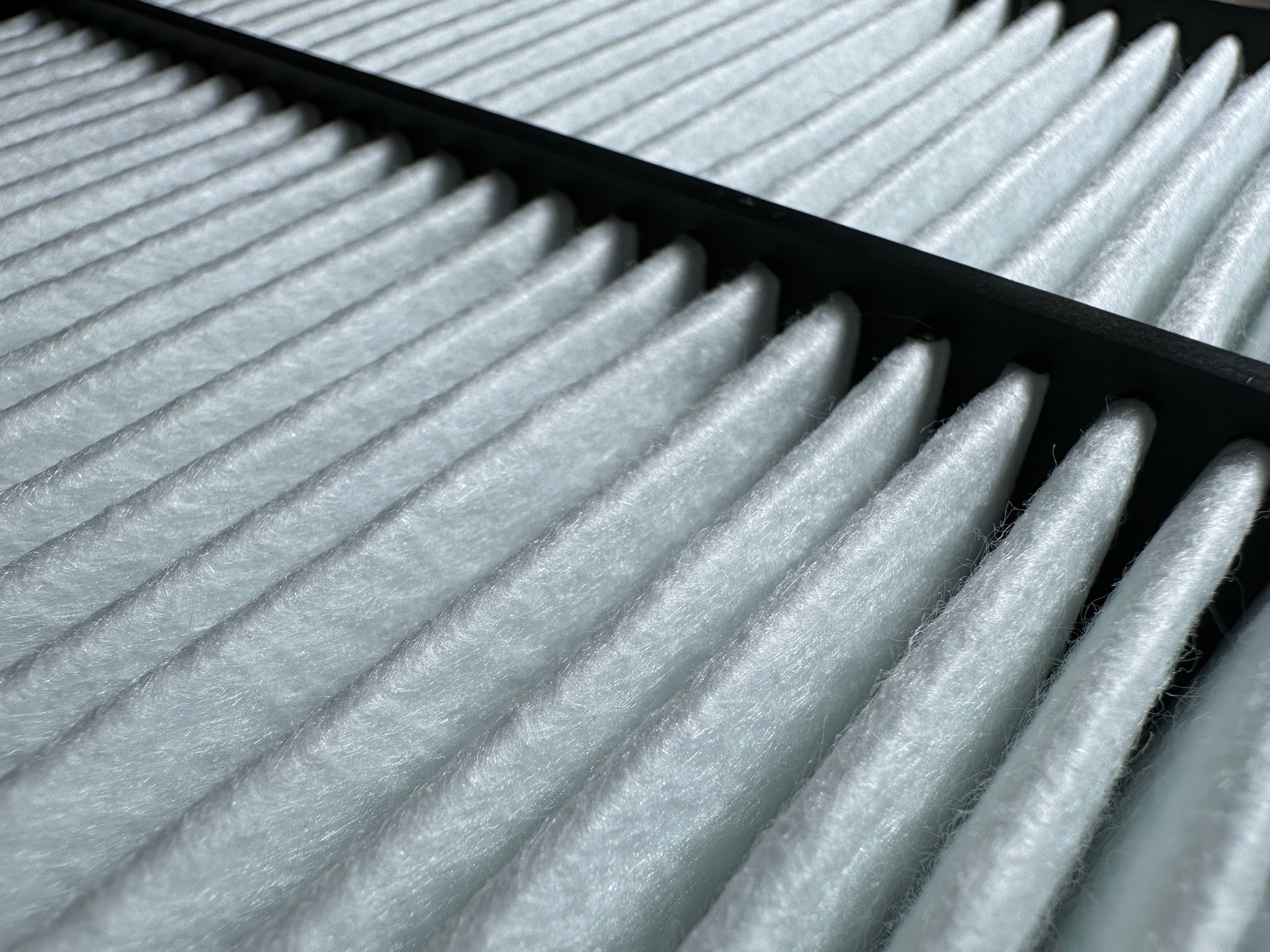 A close up of a air filter on a car