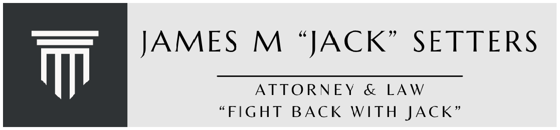 A logo for james m jack setters attorney & law