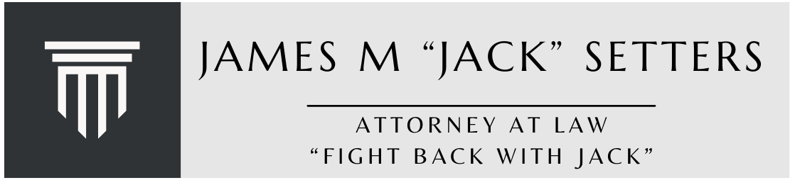 A logo for james m jack setters attorney & law