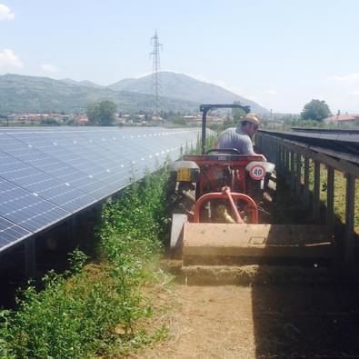 Posa di prato in rotoli